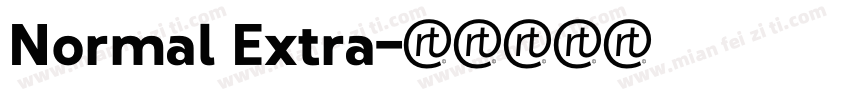 Normal Extra字体转换